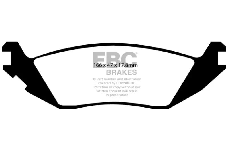 Ebc Extra Duty Rear Brake Pads – 2006–2009 Chrysler Aspen 4.7L 1