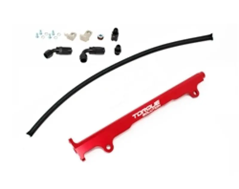 Torque Solution Billet Aluminum Fuel Rail For Mitsubishi Evo X – Red Anodized 1
