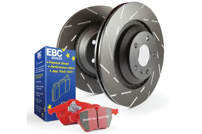 Ebc Redstuff Brake Pad And Usr Drilled & Slotted Rotor Kit (S4 Series) 1