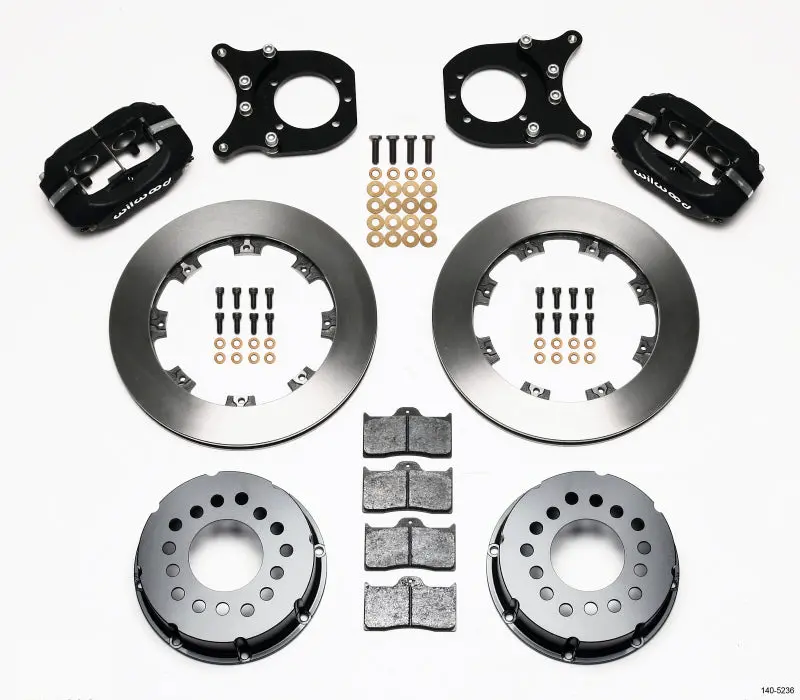 Wilwood Forged Dynalite Rear Brake Kit For Chevrolet 12-Bolt Axle — Includes Clip Eliminator 1