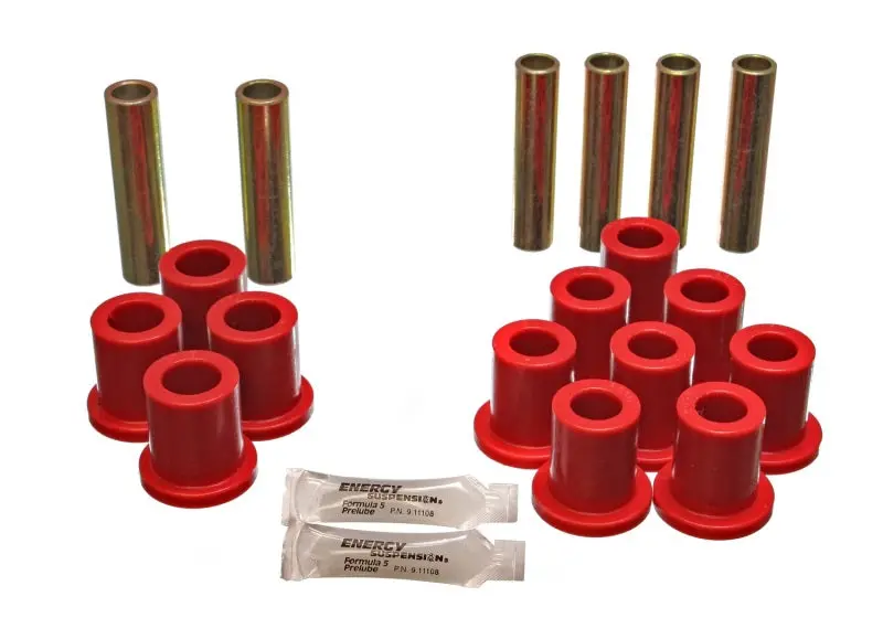 Energy Suspension Rear Spring Bushings For Front-Drive Trucks — Oem-Style Replacement, Red Polyurethane 1