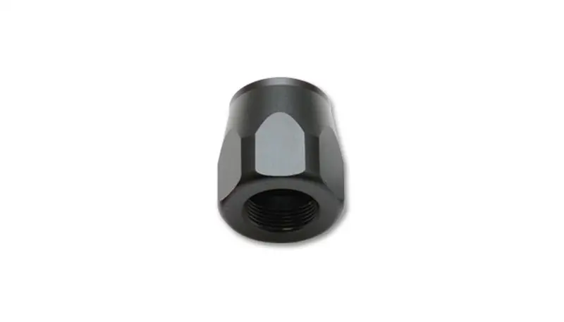 Vibrant -6An Hose End Socket Fitting — Black Anodized Aluminum 1