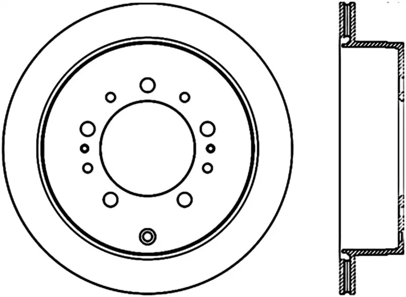 Stoptech Cryo-Treated Rear Premium Rotors For 2008–2017 Toyota Land Cruiser & Lexus Lx 1