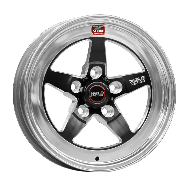 Weld S71 Drag Wheel — 15X10 Inches, 5X4.75 Bolt Pattern, 8.5-Inch Backspace, Gloss Black, Non-Beadlock 1