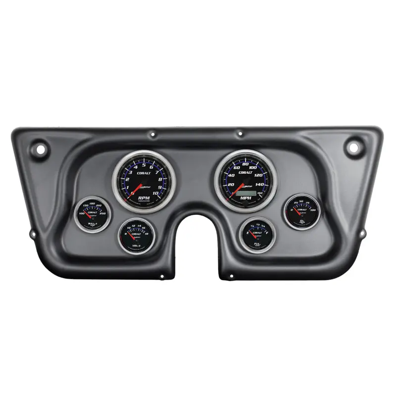 Autometer Cobalt Dash Kit – 6-Gauge Package (Tach, Speedometer, Fuel, Oil, Water Temp, Volt) For 1967–1972 Chevy C/K, K5, Suburban 1