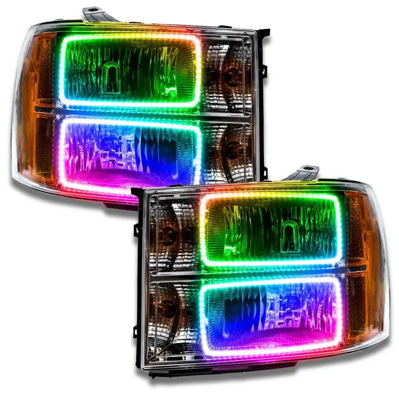 Oracle 07-13 Gmc Sierra Smd Hl - Square Ring Design - Colorshift W/O Controller 2