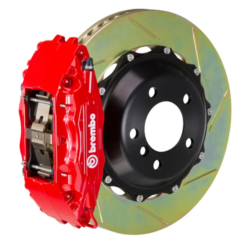 Brembo 02-07 Sc430 Front Gt Bbk 4 Piston Cast 2Pc 332X32 2Pc Rotor Slotted Type1-Red 1