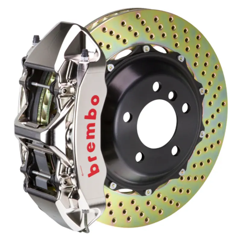 Brembo Gt-R Style Big Brake Kit – Front, 380X32Mm Drilled Two-Piece Rotors, 6-Piston Billet Calipers (2005–2008 Porsche 997.1 Carrera 2, Excl. Pccb) 1