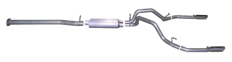 Gibson Aluminized Dual Split Cat-Back Exhaust System For 2008–2009 Chevrolet Silverado 1500 Ls (4.8L) 1