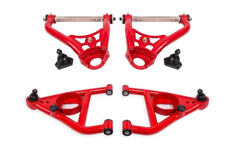 Bmr 67-69 Gm F-Body / 68-74 X-Body Non-Adj. Upper & Lower A-Arms (Polyurethane) - Red 1